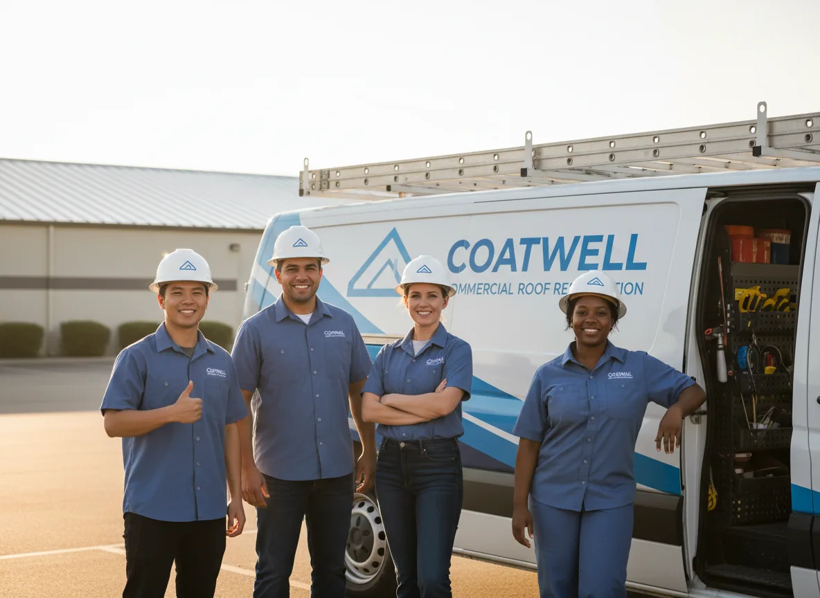 Commercial roof coating company in Lottie, LA