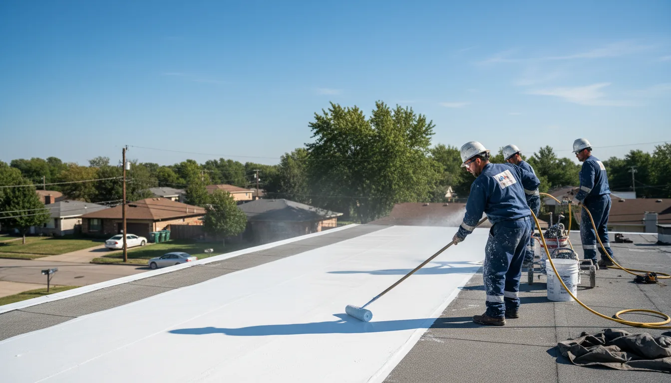 Commercial roof coating in Lottie, LA near me